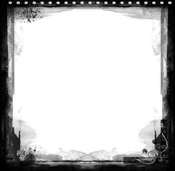 Highly detailed grunge frame  with space for your text or image. Great grunge layer for your projects.