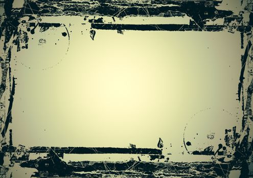 Highly detailed grunge frame  with space for your text or image. Great grunge layer for your projects.