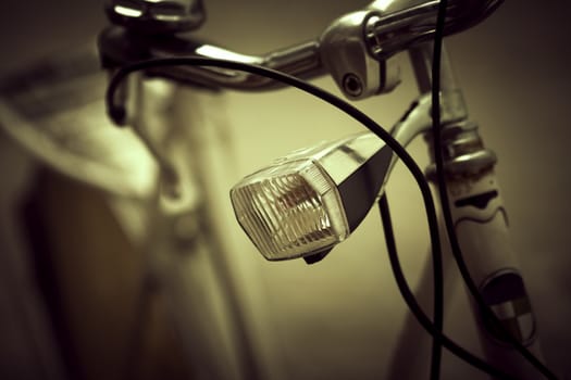 Retro bicycle, artistic toned photo