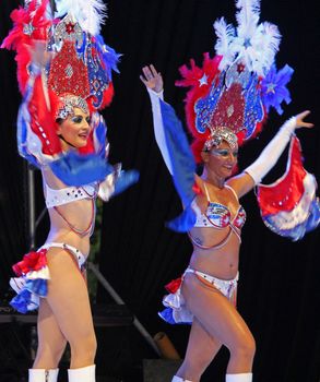 Entertainers performing on stage at a carnaval in Playa del Carmen, Mexico
08 Feb 2013
No model release
Editorial only