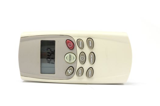isolated white bac kground air condition remote