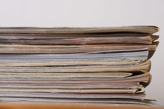 stack of magazines