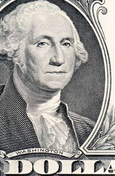 The face of Washington the dollar bill