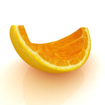 orange fruit on white background