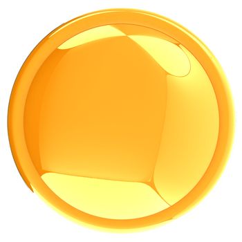 Glossy yellow button