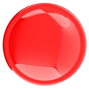 Glossy red button