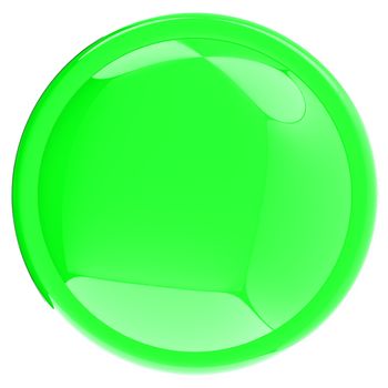 Glossy green button