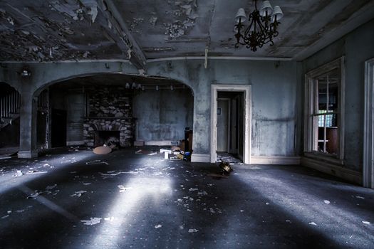 Interior of an abandoned house
