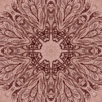 Seamless artistic background, abstract graphic pattern on vintage linen canvas