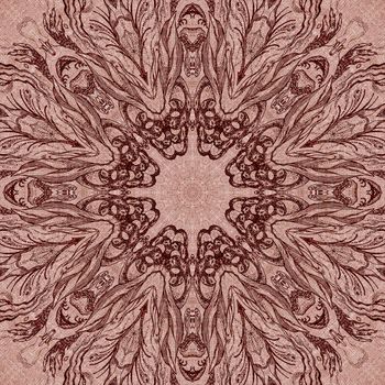 Seamless artistic background, abstract graphic pattern on vintage linen canvas