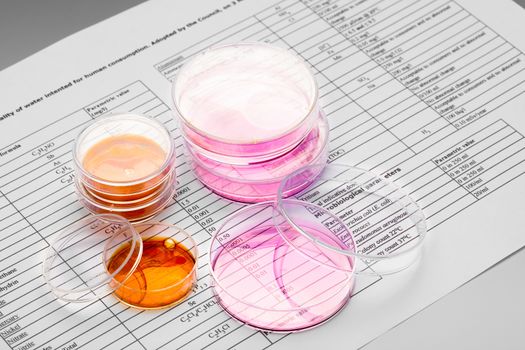 Petri dish for chemical and microbiological analysis