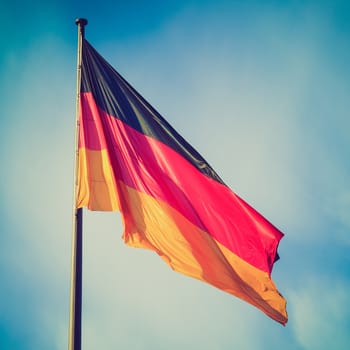 Vintage retro looking The national German flag of Germany (DE)