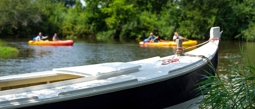 Shipping on a river