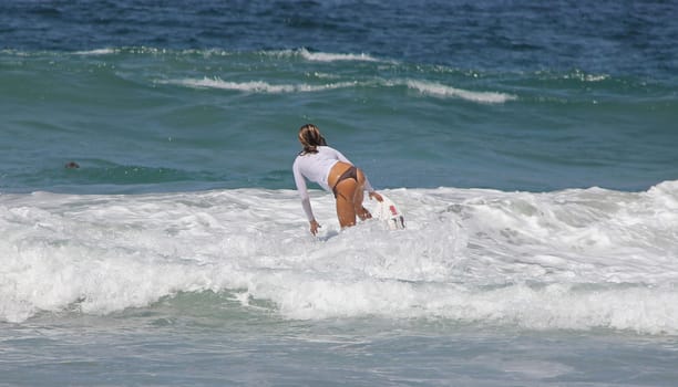 A young lady surfing in Puerto Escondido, Mexico
01 Apr 2013
No model release
Editorial only