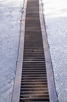 Steel grating drain cover 