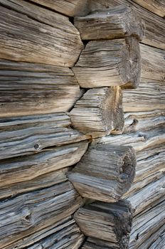 texture of old wood wall in a village house