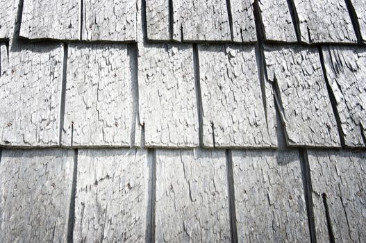 texture of old wood wall in a village house