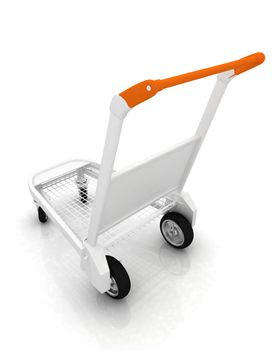 Trolley for luggage at the airport