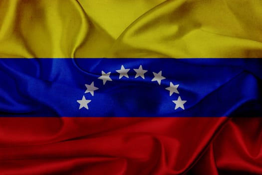 Venezuela grunge waving flag