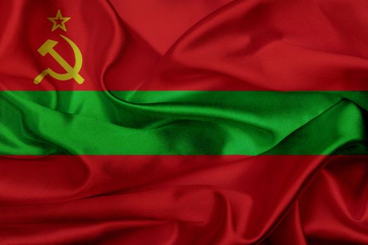 Transnistria grunge waving flag