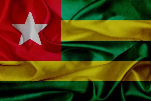 Togo grunge waving flag