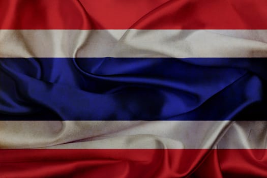 thailand grunge waving flag