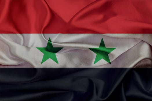 Syria grunge waving flag