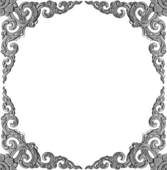 Isolated decorative frame over white background