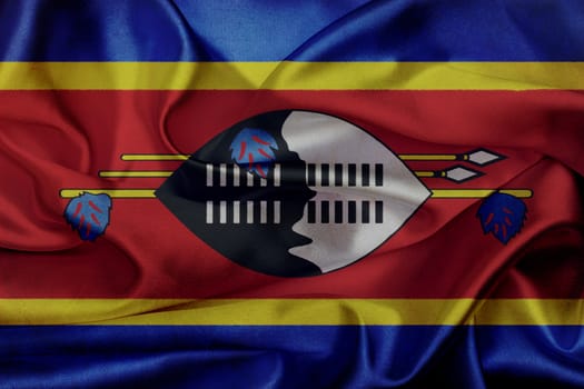 Swaziland grunge waving flag