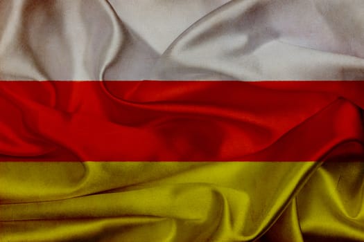 South Ossetia grunge waving flag