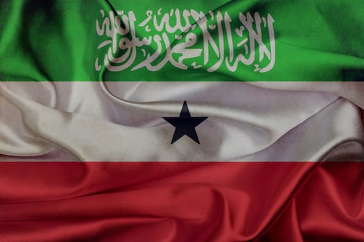 Somaliland grunge waving flag