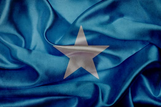 Somalia grunge waving flag