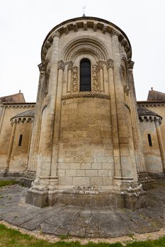 Abse of Aulnay de Saintonge church in Charente Maritime region of France