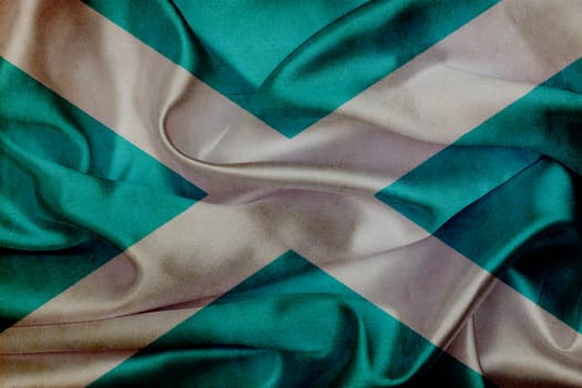 Scotland grunge waving flag