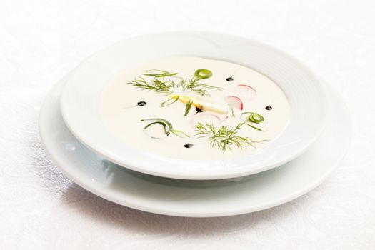 cold soup with cucumber