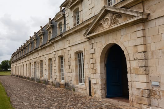 Front view  of the corderie royale historical monument in the city of Rochefort charente maritime region of France