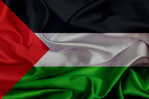 Palestine grunge waving flag