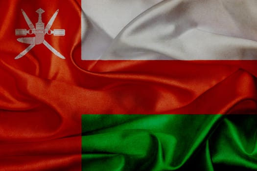 Oman grunge waving flag