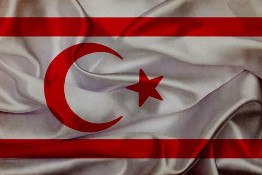 Northern Cyprus grunge waving flag