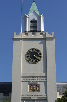 Trinity Hospital on the south bank of the River Thames in Greenwich, London, United Kingdom dates back to 1613. The hospital was rebuilt in 1812 in its present Gothic style, and is still in use.