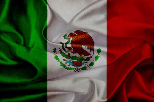 Mexico grunge waving flag