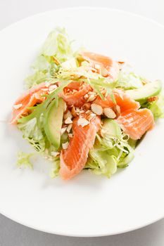 salad with salmon