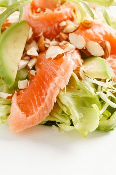 salad with salmon