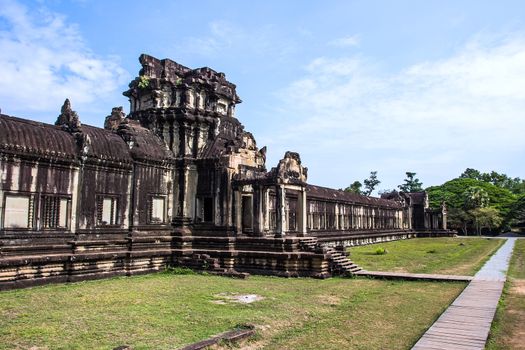 The ancient temple of Angkor Wat near Siem Reap, Cambodia.