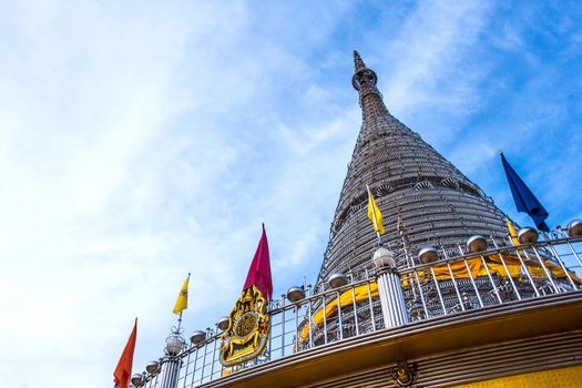The stainless steel pagoda - Phra Maha Thad Chadi Tri Pob Tri Mongkol in Songkhla, Thailand