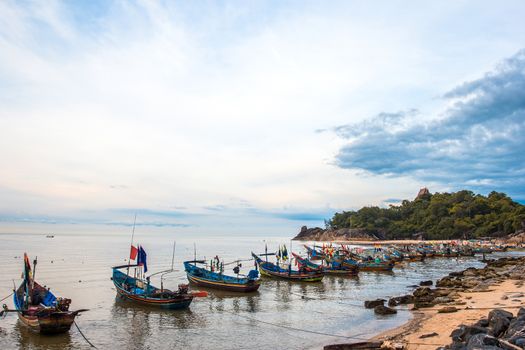Khao Kao Seng A quaint beachfront Muslim fishing villege Nakorn, Songkhla Province, Thailand.