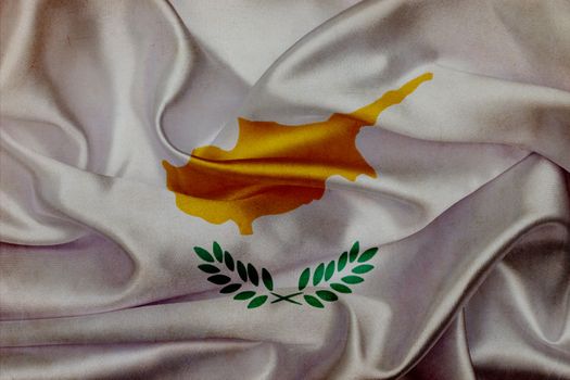 Cyprus grunge waving flag