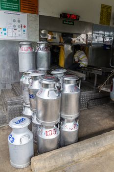 Transports Raw milk to the embodiment cooperatives in Thailand