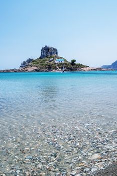 Agios Stefanos Beach in Kos, Greece.