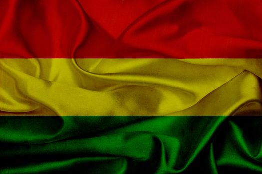 Bolivia grunge waving flag